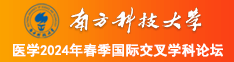 插妣视频南方科技大学医学2024年春季国际交叉学科论坛